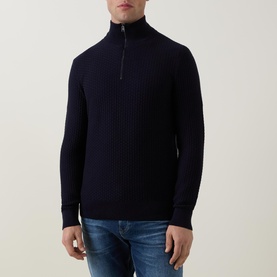 Ulicio Half-Zip Textured Sweater