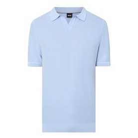 Narciso Open Collar Knitted Polo Shirt