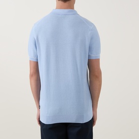 Narciso Open Collar Knitted Polo Shirt