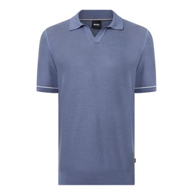 Narciso Open Collar Knitted Polo Shirt