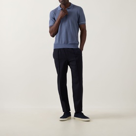 Narciso Open Collar Knitted Polo Shirt
