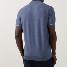 Narciso Open Collar Knitted Polo Shirt