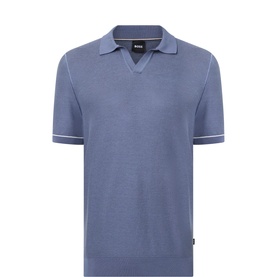 Narciso Open Collar Knitted Polo Shirt