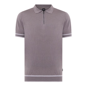Nobertino Zip Knitted Polo Shirt