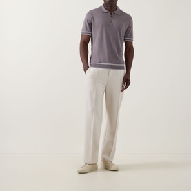 Nobertino Zip Knitted Polo Shirt