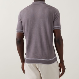 Nobertino Zip Knitted Polo Shirt