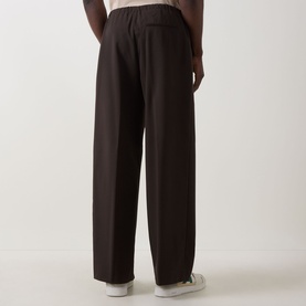 Drawstring Straight-Leg Trousers