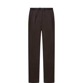 Drawstring Straight-Leg Trousers