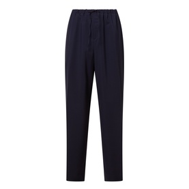 Drawstring Straight-Leg Trousers