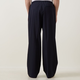 Drawstring Straight-Leg Trousers