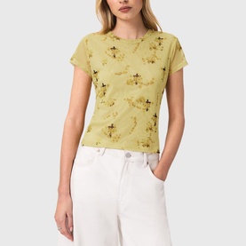 Ellie Floral Mesh T-Shirt