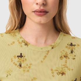Ellie Floral Mesh T-Shirt