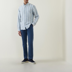 Ricoplus Logo Striped Shirt