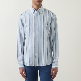 Ricoplus Logo Striped Shirt