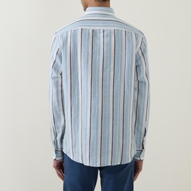Ricoplus Logo Striped Shirt