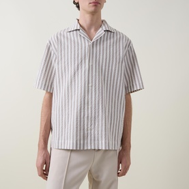 Espino Seersucker Stripe Shirt