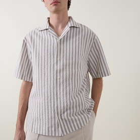 Espino Seersucker Stripe Shirt