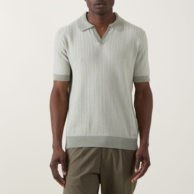 Seeroy Textured-Knit Logo Polo Shirt