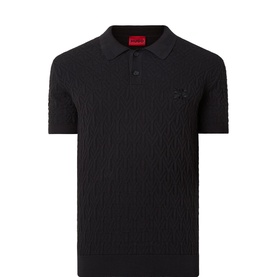Shirds Jacquard-Knit Logo Polo Shirt