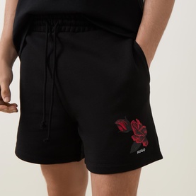 Dagety Floral Logo Shorts