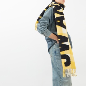 Logo Check Print Scarf