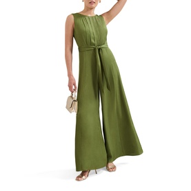 Janine Pleated Wide Leg Jumpsuit