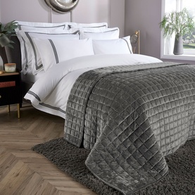 Velvet Throw Grey