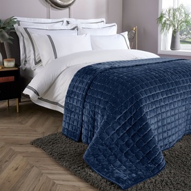 Velvet Throw Navy