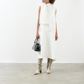 Loell Draped Flared Dress