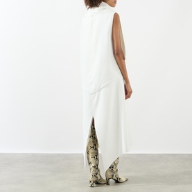 Loell Draped Flared Dress