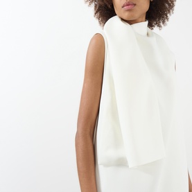 Loell Draped Flared Dress