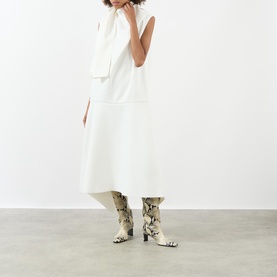 Loell Draped Flared Dress