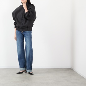 Karo Low-Rise Bowed Jeans