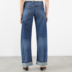 Karo Low-Rise Bowed Jeans