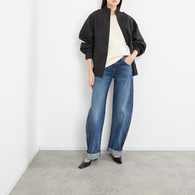 Karo Low-Rise Bowed Jeans