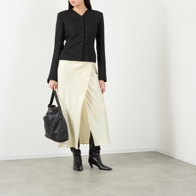 Demi Open Slit Wrap Skirt