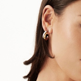 Muse Hoop Stud Earrings