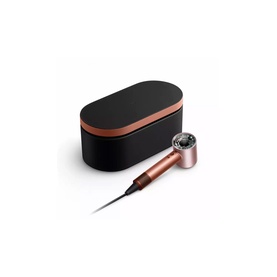 Dyson Supersonic Nural Hair Dryer in Amber Silk finish with matching black and copper travel case