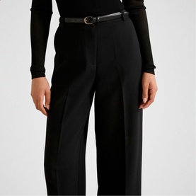 Alexandra Belted High-Rise Wide Leg Trousers