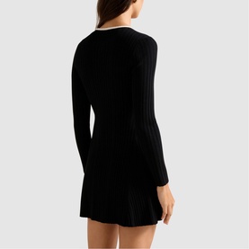 Brielle Flared Knitted Mini Dress