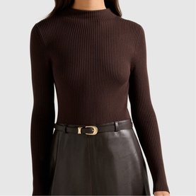Brooklyn Faux Leather Two-in-One Dress