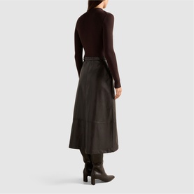 Brooklyn Faux Leather Two-in-One Dress