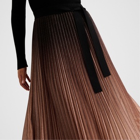Celina Ombre Pleated Flared Dress