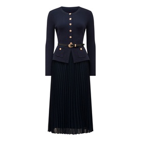 Daphne Petite Midi Belted Dress