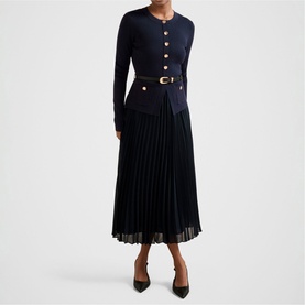 Daphne Petite Midi Belted Dress