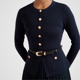 Daphne Petite Midi Belted Dress