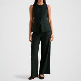 Frieda High-Rise Wide Leg Trousers