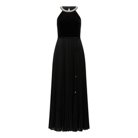 Gwen Embellished Pleated Dress