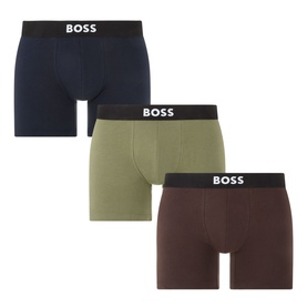 Three-Pack BOSS One Logo Boxer Briefs