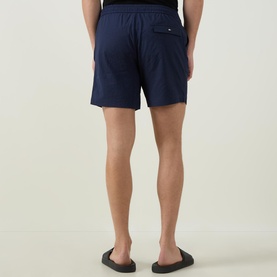Logo Seersucker Swim Shorts